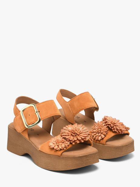 Sandalen Met Platformzool Uit Leder Gabor Oranje women 11 ander zicht 1